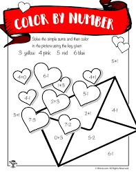 Add a sweet treat or a small gift to easily turn these cards into adorable classroom. Valentine S Day Card Math Coloring Printable Woo Jr Kids Activities