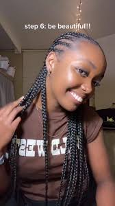 Step by Step Feed in Straight Back Braids with Beads Tutorial