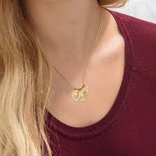 Mom Jewelry Baby Feet Necklace Gold Plated With Diamonds Myka Formerly My Name Necklace