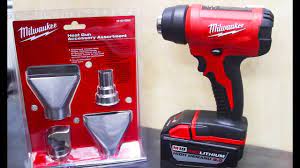 Milwaukee M18 Cordless Heat Gun Tool And Accessory Nozzle Kit Youtube