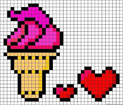 Pixel art nourriture art multicolore modele dessin pixel dessins minecraft. Pixel Art Nourriture