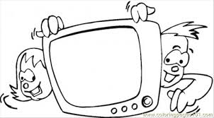 Fun free kids coloring pages to print and color. Kids Watching Tv Coloring Page For Kids Free Home Appliances Printable Coloring Pages Online For Kids Coloringpages101 Com Coloring Pages For Kids