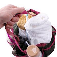 Picked up a lot of shower accessories and bath items and would like to declutter your restroom? Hanging Toiletry Bag With 8 Compartment Mesh Shower Caddy Quick Dry Sh Ninthavenue United Arab Emirates