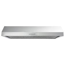 A 36 inch range hood is the most popular hood on the market. Vissani 36 In W Under Cabinet Range Hood In Stainless Steel Qr372s The Home Depot