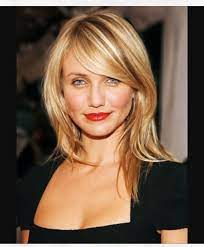 Feathered Side Fringe With More Hair Cameron Diaz Hair Hair Styles Long Hair Styles