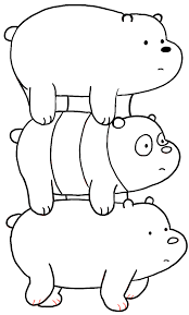 How To Draw Grizzly Panda And Ice Bear From We Bare Bears Bearstack How To Draw Step By Step Drawing Tutorials Bear Coloring Pages Cute Doodle Art Cute Bear Drawings
