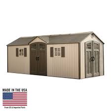 Sheds are great to use in. Outdoor Storage Shed 20 X 8 Desert Sand Lifetime Target