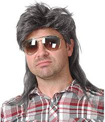 Amazon.com: Baruisi Mullet Wigs for Men Grey 80s Cosplay Halloween Wig for  Fancy Dress : Clothing, Shoes & Jewelry