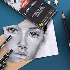 PANDAFLY Professional Charcoal Pencils Drawing Set