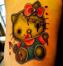 Hello kitty kimono tattoo hello kitty tattoo on pinterest hello kitty. 15 Cute Lovely Hello Kitty Tattoo Designs