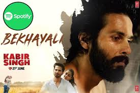 Bekhayali From Kabir Singh Tops The Global Viral 50 On