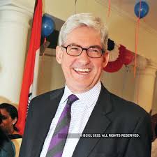 David Mees during a celebratory lunch, hosted at the residence of Walter  Douglas, the minister counselor for public affairs at the American embassy,  held recently in the capital.