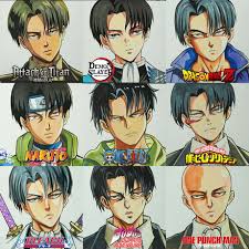 Now let's take a look at the loomis head method from different angles. Artist Reimagines Attack On Titan Levi In Different Anime Styles 9gag