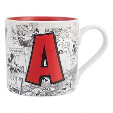 Check spelling or type a new query. Mickey Mouse Comic Style Print Mug With Letter A