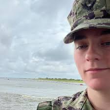 MIDN 1/C Olivia Brookhart studies Mechanical Engineering at Boston  University and will be commissioning into the Submarine Warfare community  this Spring. She enjoys running, lifting, and baking. A fun fact is that
