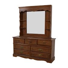 Macys.com has been visited by 1m+ users in the past month 88 Off Seven Drawer Wood Dresser With Mirror And Shelves Storage