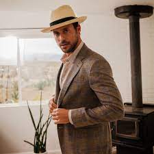 Mens Stetson Center Dent Sun Panama Fedora Hat Natural Fashionable Hats
