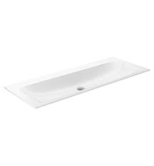 Tap sink bathroom gootsteen, a plan view of a square ceramic container png. Keuco 32980311252 Plan 47 5 8 Ceramic Rectangular Drop In Bathroom Sink In White With Faucet Holes 2 X 1 Faucet Hole