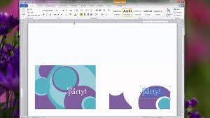When the card design is finished, you are able to save and export the creation to graphics(jpg, png), pdf, editable ms. Creating Personal Invitations Using Microsoft Word 2010 Choosing A Card Youtube