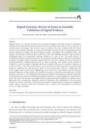 Use promo custom20 and get 20% off! Pdf Digital Forensics Review Of Issues In Scientific Validation Of Digital Evidence