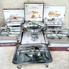 Anolon 30822 triply clad stainless steel cookware pots and pans set, 12 piece. 6kg Prasmanan Set Set Wadah Saji Stainless Bahan Tebal Shopee Indonesia