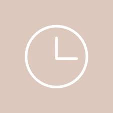 A clock icon will appear next to your battery indicator at the top of your iphone each time you set an alarm. Clock Icon Ios 14 Beige Iphone Photo App Iphone Wallpaper App App Icon