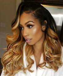 Black And Blonde Quick Weave Malaysian Virgin Hair Ombre Hair Full Lace Wig With Preplucked Hairline Hair Styles Blonde Hair Black Girls Honey Blonde Hair