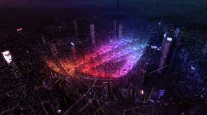 Asus Rog Republic Of Gamers City Lights 4k 4k Wallpaper Hdwallpaper Desktop 4k Wallpapers For Pc Neon Light Wallpaper 4k Gaming Wallpaper