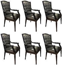 The stunning beauty of this table and chair set will update your kitchen or dining room, ideal for formal and casual dining. Casa Padrino Luxury Baroque Dining Chair Set Black 6 Genuine Leather Kitchen Chairs With Armrests Baroque Dining Room Furniture Noble Magnificent