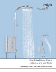 Mains connections are exposed when the cover is removed. Installation And User Guide Mira Divisa Electric Shower Wiring Diagram