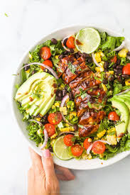 Easy Bbq Grilled Chicken Salad Recipe A Perfect Summer Salad Recipe Bbq Chicken Salad Bbq Chicken Salad Recipe Salad Recipes