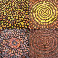 James Brunt Organizes Leaves And Rocks Into Elaborate Cairns And Mandalas Land Art Flower Art Flower Drawing
