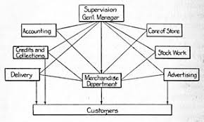 File Chart Showing Internal Organization Of Specialty Store