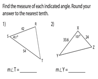 Worksheet will open in a new window. The Law Of Cosines Worksheets