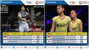 The badminton world federation (bwf) has announced that this year's new zealand open has been postponed due to the escalation of the coronavirus outbreak. Hasil New Zealand Open 2019 Babak Kedua Setengah Pemain Gugur 6 Pemain Maju Ke Perempat Final Tribunnews Com Mobile