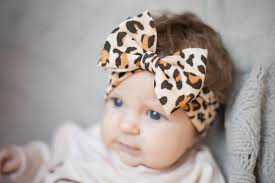 Baby Girl Cheetah Bow