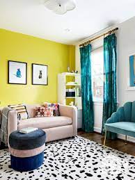 A Bright Yellow Living Room From Hgtv Magazine Bright Living Room Yellow Living Room Colourful Living Room