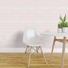 Papel de Parede listras horizontais rosa e branco - Papel de Parede |  Conspecto