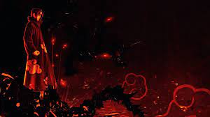 La foto libre de alta resolución de naruto, uchiha itachi, sharingan, figura, noche, luna roja, aves. Fondos De Pantalla De Itachi Fondosmil
