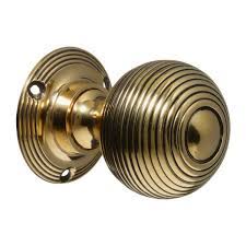 This style of period door handle were very popular in the victorian and geo. Victorian Door Knobs Brass Beehive Large Pair