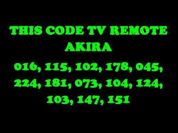 Setelah lampu indikator pada remot padam, seharusnya remot sudah bisa digunakan. Kode Remot Tv Akira Dieby Perdhana Yudha Sanjaya Youtube