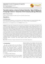 Best wife — bongo movie | tanzania. Pdf Transformation Or Socio Cultural Identity Style Shifting On Language Used In Tanzanian Film Industry Bongo Movies