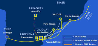 Se que esta respuesta te va a resultar de risa, pero la ruta aerea entre argentina y japon ni pasa por europa ni pasa por chile, va por el polo. Varig Mapa De Rotas