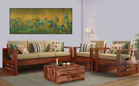 A solid wood base provides excellent support, and the hardwood and laminate frame is built to last. Sofa Set Buy Wooden Sofa Sets Online At Best Price