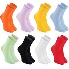 Rainbow Socks 8 Paar Diabetiker Socken Fur Die Gesundheit Gegen Krampfader Aus Baumwolle Helle Lustige Farben Grossen 39 Socks Women Cotton Socks Rainbow Socks