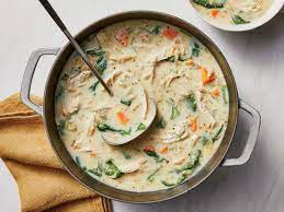 Lemony Greek Chicken Soup This 20 Minute Dish Provides 32g Of Protein And Is Just 261 Calories Pe Mediterranean Recipes Cooking Light Recipes Cooking Recipes