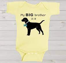 Black Lab Big Brother Baby Bodysuit Custom Baby Shirt Sibling Etsy In 2021 Custom Baby Shirts Gender Neutral Baby Clothes Baby Shirts
