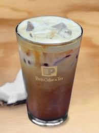 They also offer premium roasted beans and loose leaf tea. Iced Coconut Latte Peet S Coffee Tea Coffee Drinks Coffee Peets Coffee