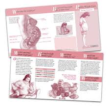 Healthy Pregnancy Weight Gain Pamphlet Childbirth Graphics
