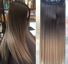 Dirty blonde hair is a medium blonde hair color with light brown tones. One Piece Clip In Hair Extensions Ombre Straight Dark Brown To Dirty Blonde Amazon Co Uk Beauty